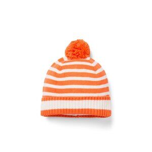 NWT! Janie and Jack - Baby Beanie Hat - Orange Stripes -  6 to 12 Months